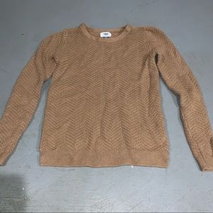 Knit camel sweater